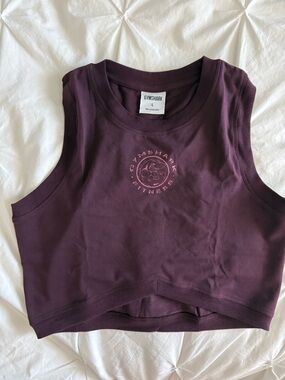 BRAND NEW Gymshark Plum Cropped Muscle Tank - Women's